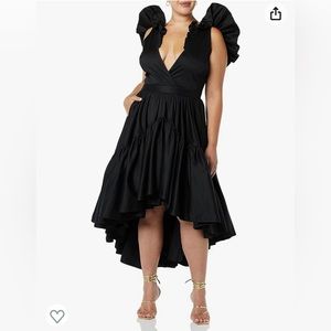 Ruffle high-low dress